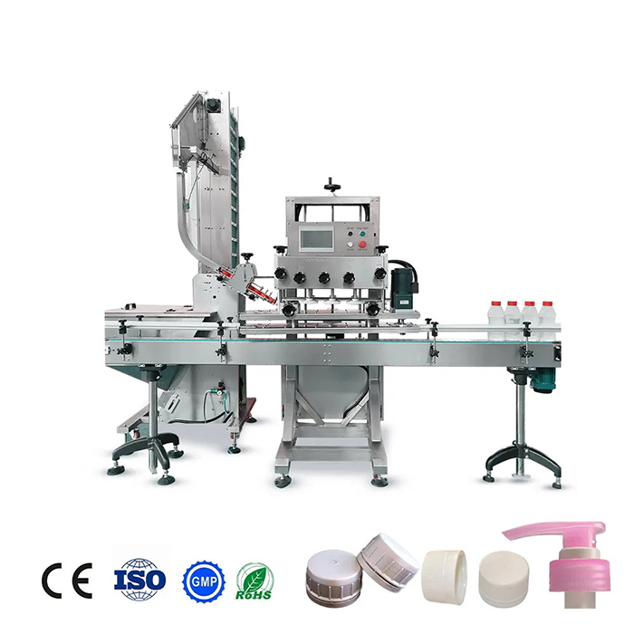 Xanpuarentzako beiraren botila estalki makina osoa