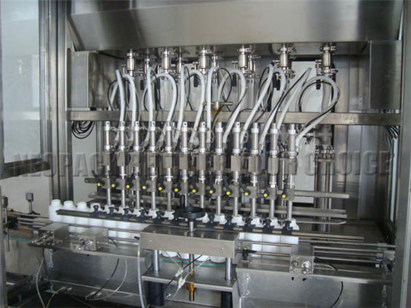 Biskositate handiko itsatsiz betetzeko makina